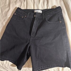 Black Denim Women's Shorts